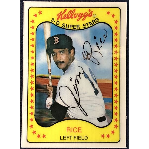 1981 KELLOGGS 3-D JIM RICE (HOF)