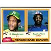 Image 1 : 1981 TOPPS RICKEY HENDERSON / TIM RAINES (HOF)