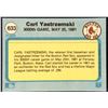 Image 2 : 1982 FLEER CARL YASTRZEMSKI (HOF)