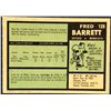 Image 2 : 1971-72 O-PEE-CHEE FRED BARRETT ROOKIE CARD