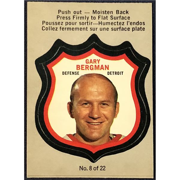 1972-73 O-PEE-CHEE NHL PLAYER CREST - GARY BERGMAN