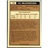 Image 2 : 1975-76 O-PEE-CHEE WHA HOCKEY AL McDONOUGH ROOKIE CARD