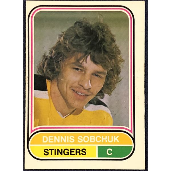 1975-76 O-PEE-CHEE WHA HOCKEY DENNIS SOBCHUK ROOKIE CARD
