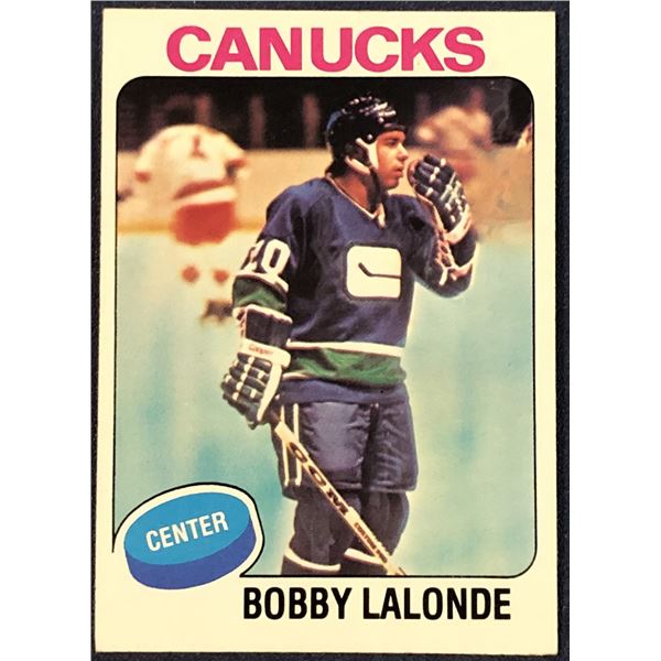 1975-76 TOPPS NHL HOCKEY BOBBY LALONDE