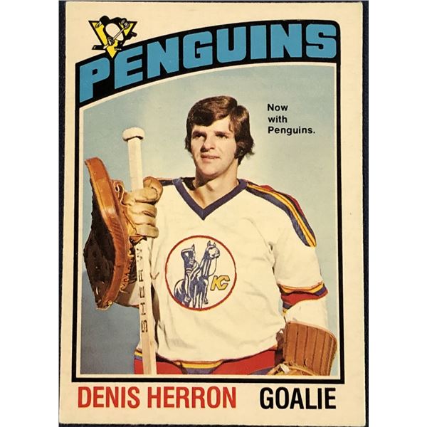 1976-77 O-PEE-CHEE NHL HOCKEY DENIS HERRON