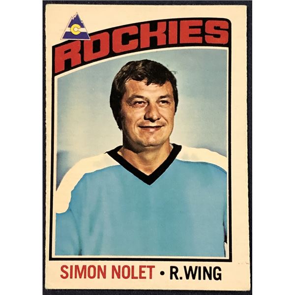 1976-77 O-PEE-CHEE NHL HOCKEY SIMON NOLET