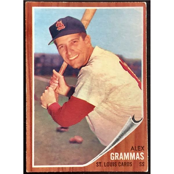 1962 TOPPS ALEX GRAMMAS