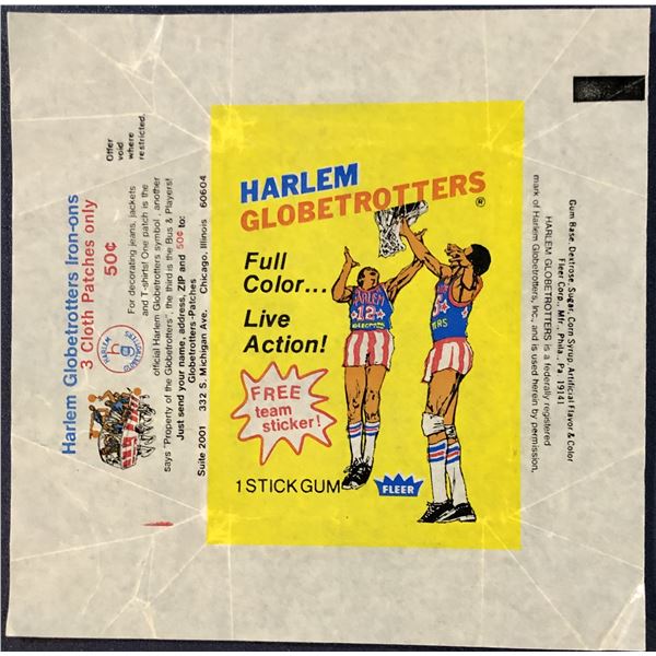 1971-72 FLEER BASKETBALL HARLEM GLOBETROTTERS
