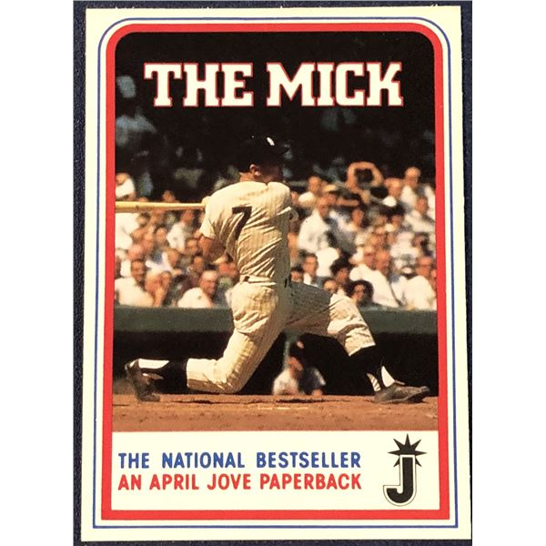 1986 MICKEY MANTLE 'THE MICK' PROMOTION CARD