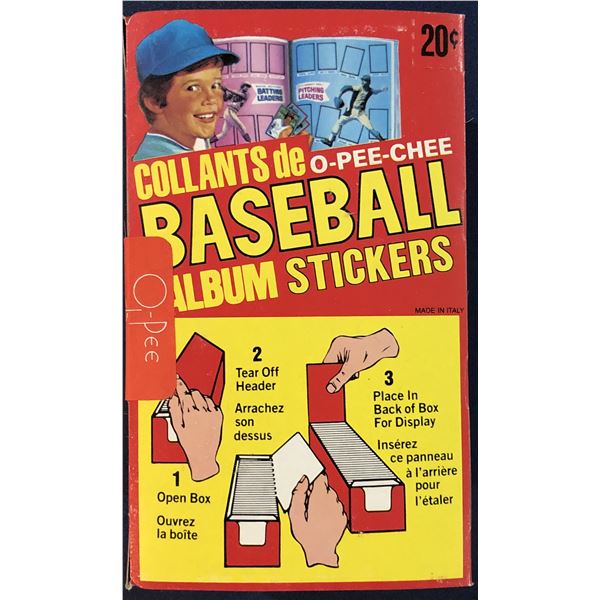 1982 O-PEE-CHEE BASEBALL STICKERS - SEALED BOX