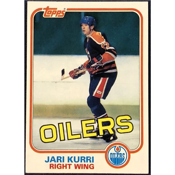1981-82 TOPPS JARI KURRI ROOKIE CARD