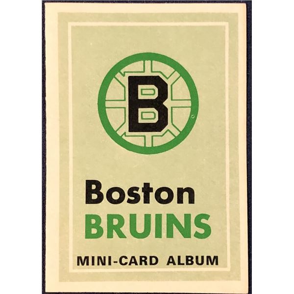 1969-70 O-PEE-CHEE NHL MINI CARD ALBUM - BOSTON BRUINS