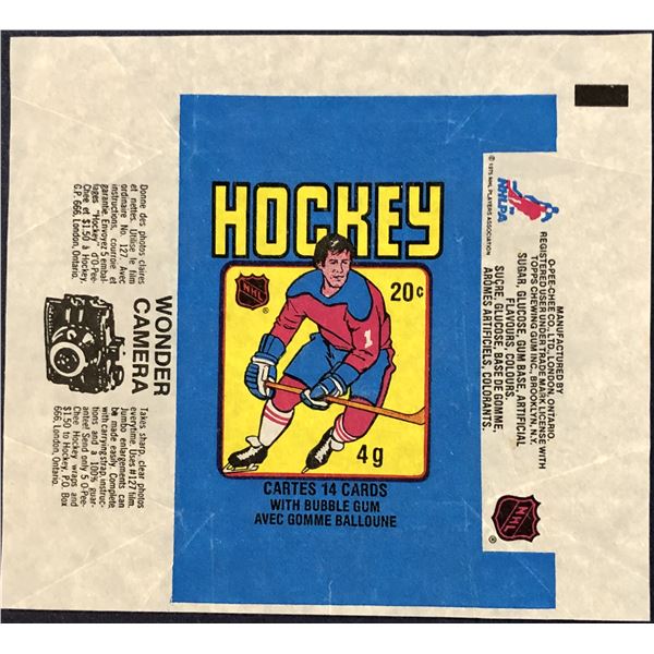 1979-80 O-PEE-CHEE NHL HOCKEY WRAPPER - WAYNE GRETZKY ROOKIE YEAR