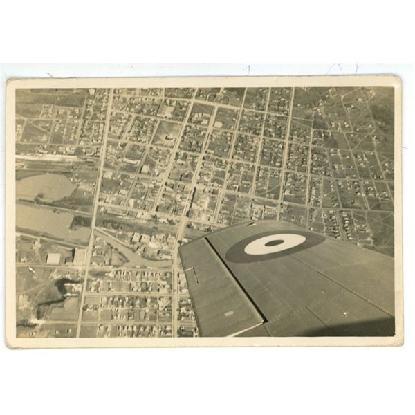 WWII Post Card-Sized Real Photo – “Regina from the Air” Dated May 1942