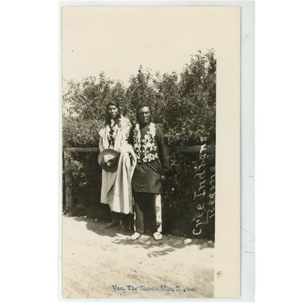Early 1900’s RPPC – “Cree Indians” Regina, Sask