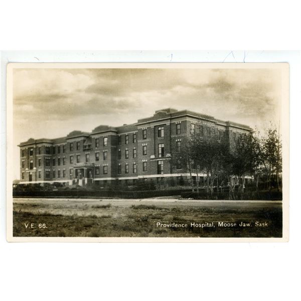 Vintage RPPC – “Providence Hospital, Moose Jaw, Sask”