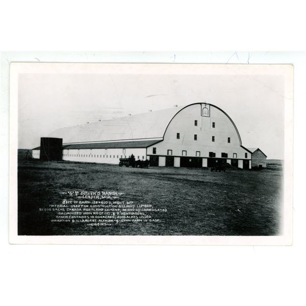 Vintage RPPC – “Smith’s Ranch.  Leader, Sask.”
