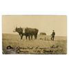 Image 1 : 1909 RPPC – “On Homestead, Simpson Sask.  Canada.  W.M. Bunky 1909.”