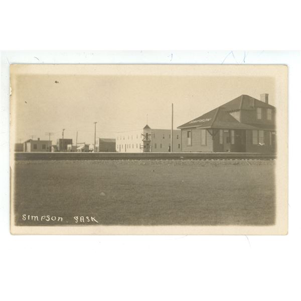 Early 1900’s RPPC – “Simpson, Sask”