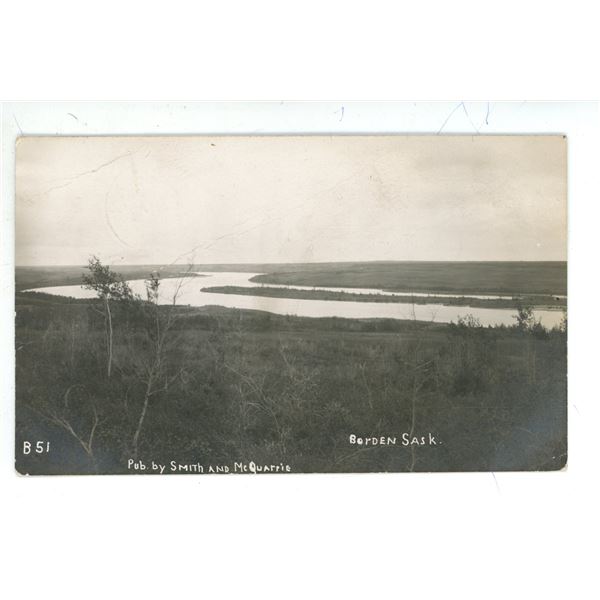 1912 RPPC – “Borden Sask.” Posted, Stamp Removed.