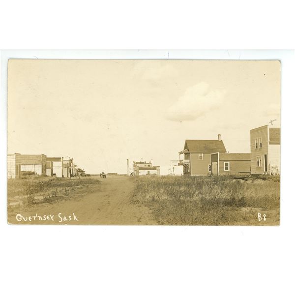 Vintage RPPC – “Guernsey, Sask”