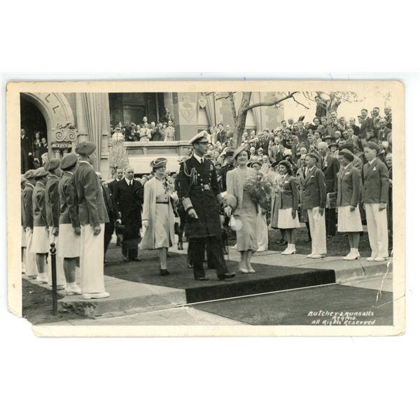 1939 RPPC – King George VI and Queen Elizabeth Royal Visit to Regina, Sask.