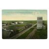 Image 1 : 1912 Post Card – “C.P.R. Depot and One of the Three Elevators.  Viscount, Sask.[x=