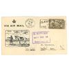 Image 1 : 1930 SEALED Posted Airmail Envelope.  Calgary, AB to Regina, SK.  Looks like it might be a newspaper