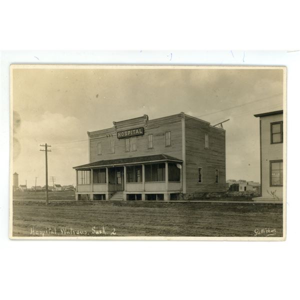 Vintage RPPC – “Hospital, Watrous, Sask. 2”