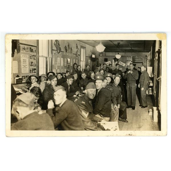 Vintage RPPC – “Taken inside the Legion Hub Dundurn Camp”.  Dundurn, Sask