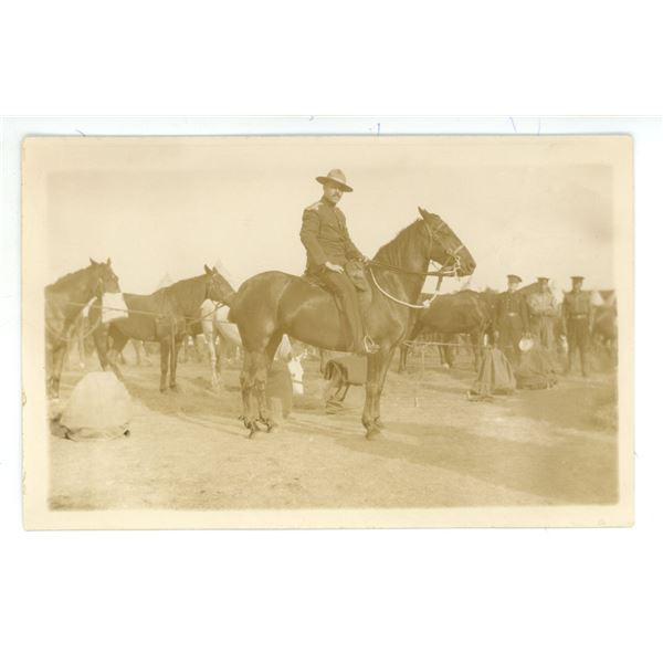 1915 WWI RPPC – “Lieut. F. A. Leach of Indian Head, Sask.  “C” S