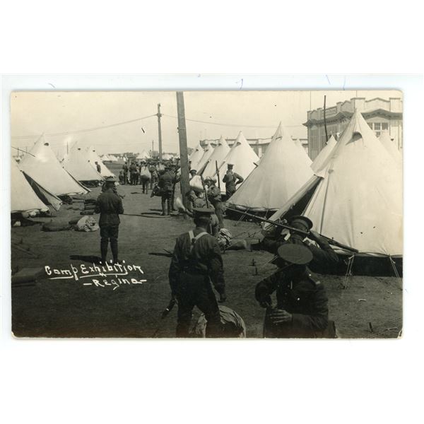 Early 1900’s RPPC – “Camp Exhibition.  Regina” Sask.