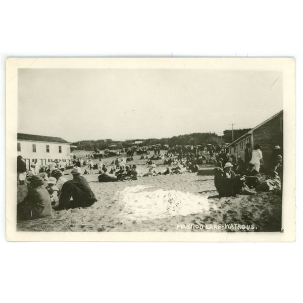 Vintage RPPC – “Manitou Lake.  Watrous.” Sask.