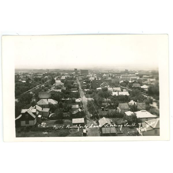 Vintage RPPC – “North Battleford, Sask.  Looking South”