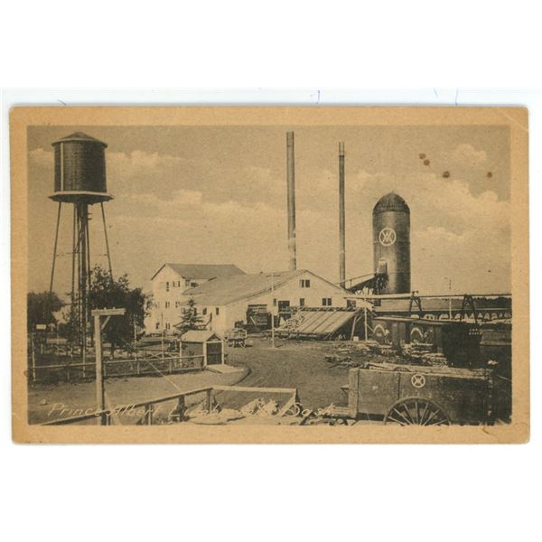 Vintage Post Card – “Prince Albert Lumbermill Sask.”