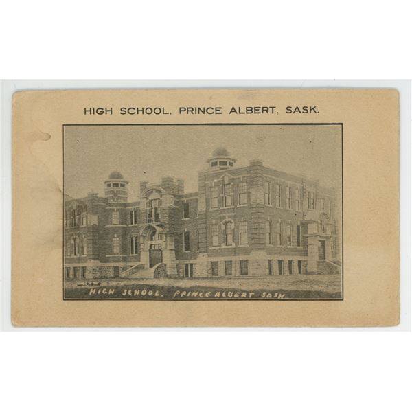 1910 “High School, Prince Albert, Sask.” Departmental Exam Records (Advert)