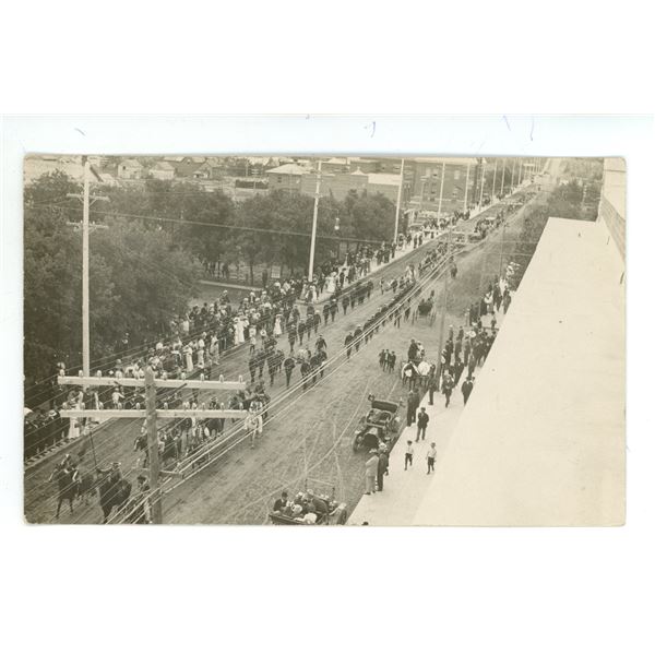 Early 1900’s RPPC – Parade in Prince Albert, Sask.