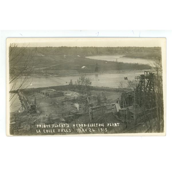 RPPC – “Prince Albert’s Hydro-Electric Plant.  Le Colle Falls.  May 24, 1