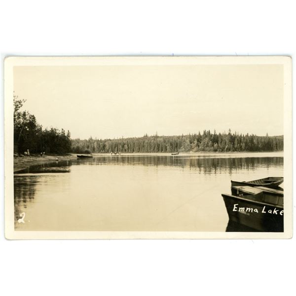 1937 RPPC – “Emma Lake” Sask.
