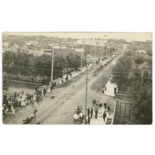 Early 1900’s RPPC – Parade in Prince Albert, Sask.