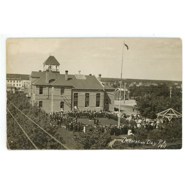 RPPC – “Decoration Day P.A. 1911” Prince Albert, Sask.