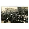 Image 1 : 1916 WWI RPPC – “50th Rifles Leaving Moose Jaw for the War”.  Moose Jaw, 