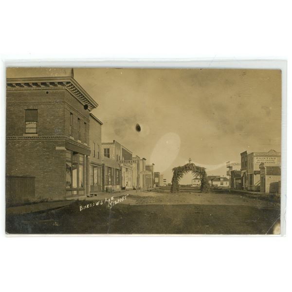 1916 RPPC – “Burrows Ave, Melfort” Sask.  Posted.