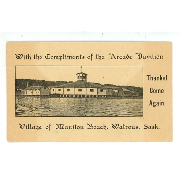 Vintage Postcard – “Village of Manitou Beach.  Watrous, Sask.”