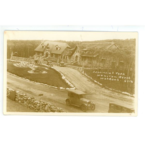 Vintage RPPC – “Provincial Park.  Manitou Beach.  Watrous, Sask.”