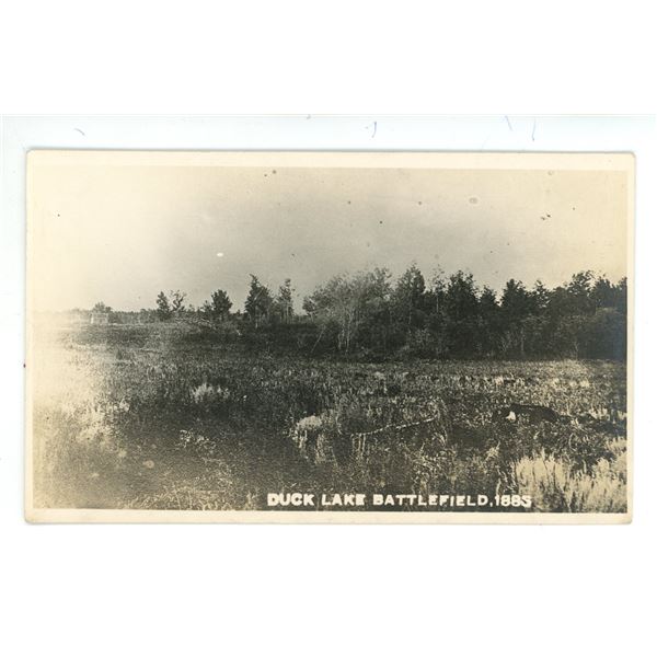 Vintage Post Card – “Duck Lake Battlefield, 1885”
