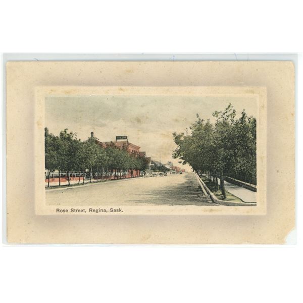 Vintage Post Card – “Rose Street, Regina, Sask.”