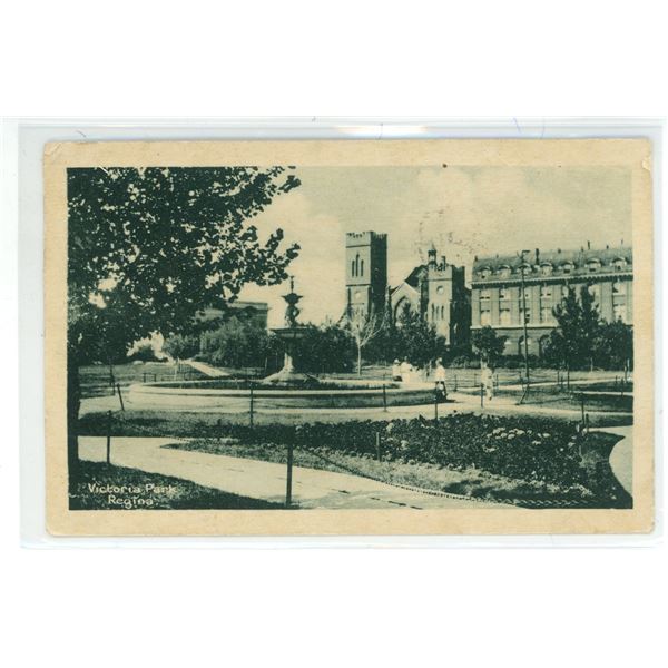 1928 Post Card – “Victoria Park, Regina”, Sask.