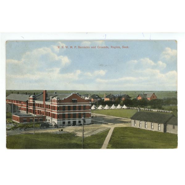 1910 Post Card – “R.N.W.M.P. Barracks and Grounds, Regina, Sask.”