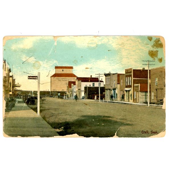 1918 Post Card – “Craik, Sask.”